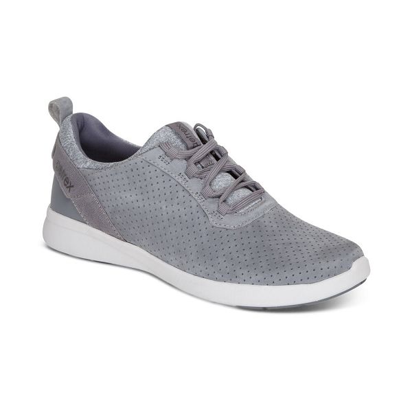 Aetrex Women's Kimmy Arch Support Sneakers Grey Shoes UK 6965-642